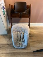 Stokke Tripp Trapp bruin incl babyset en newbornset, Ophalen, Zo goed als nieuw, Meegroeistoel
