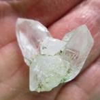 Micromount bergkristal - kwarts xx - dubbeleinder, Ophalen of Verzenden, Mineraal