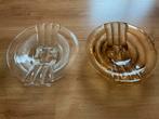 2 art deco schalen Walther &  Söhne roze en blank, Ophalen of Verzenden