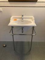 Puntgave art deco wastafel, Doe-het-zelf en Verbouw, Ophalen, Zo goed als nieuw, Wastafel