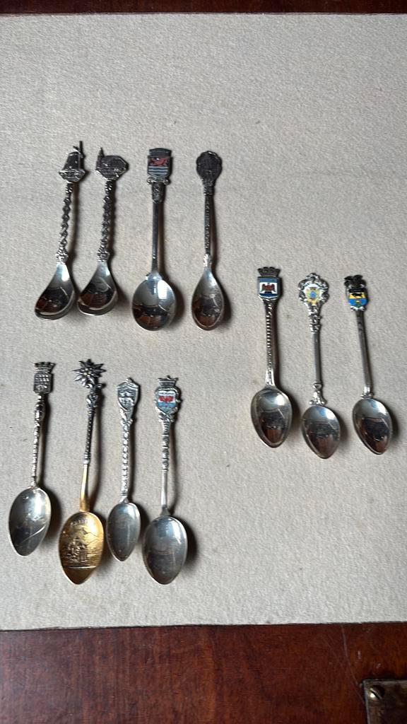 Verzilverde theelepeltjes, Antiek en Kunst, Antiek | Bestek, Ophalen of Verzenden