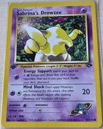 Pokémon Gym Challenge: Sabrina's Drowzee 1ed (Goede staat), Ophalen of Verzenden, Zo goed als nieuw, Losse kaart