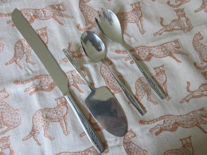 Gero Zilmeta 521 Takje Losse Delen, Huis en Inrichting, Keuken | Bestek, Gebruikt, Rvs of Chroom, Vaatwasserbestendig, Ophalen of Verzenden