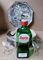 Vintage Verzamelblik Claeryn Jonge Jenever met 2 glaasjes, Ophalen of Verzenden, Zo goed als nieuw, Overige typen