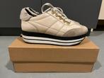 DL Sport beige platform sneakers, mt 38, Ophalen of Verzenden, Zo goed als nieuw, Beige, Sneakers of Gympen