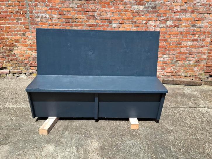 2 x Houten tuinbank / bank 158 breed x 100 x 58 cm, Tuin en Terras, Tuinbanken, Gebruikt, Hout, Ophalen