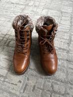 Original Bufflox gevoerde leren veterboots maat 37, Bruin, Verzenden, Lage of Enkellaarzen, Zo goed als nieuw