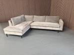 GRATIS LEVERING Ribstof Hoekbank Grijs 285x200 GEREINIGD, 250 tot 300 cm, Ophalen of Verzenden, Zo goed als nieuw, 150 cm of meer