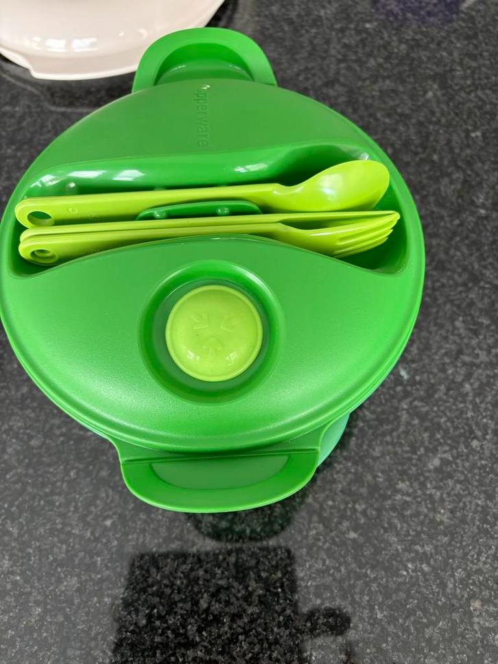 14. Tupperware Diversen - Deksel, Kom, Strooiers, Doos, Huis en Inrichting, Keuken | Tupperware, Gebruikt, Schaal, Wit, Ophalen of Verzenden