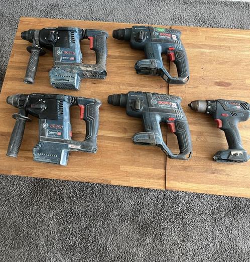 5x Bosch professional boorhamers , schroefmachine ,, Doe-het-zelf en Verbouw, Gereedschap | Overige machines, Gebruikt, Ophalen of Verzenden
