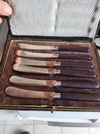 Complete antiek zilver messen set in originele.doos, Antiek en Kunst, Ophalen of Verzenden