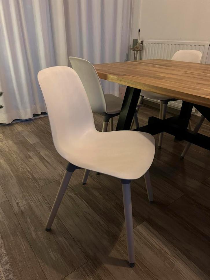 IKEA Leifarne eetkamerstoelen - 4 stuks, Huis en Inrichting, Stoelen, Gebruikt, Vier, Wit, Ophalen