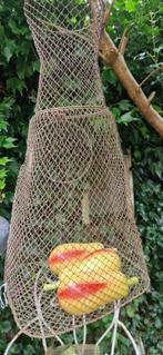 Prachtig ijzeren vintage visleefnet - decoratie- (brocante), Ophalen of Verzenden