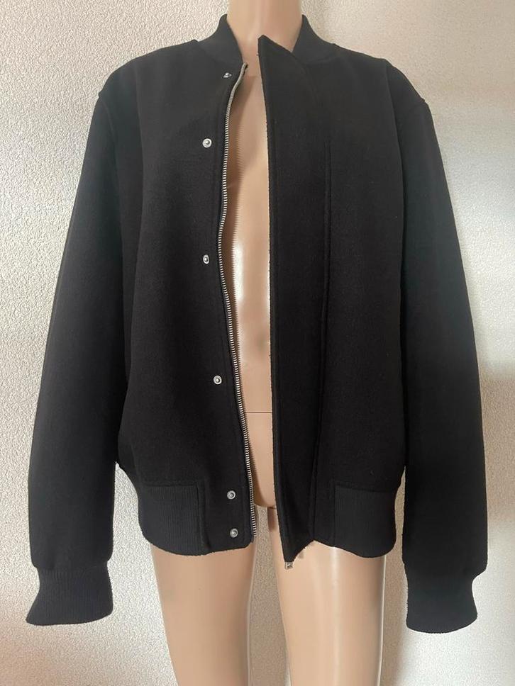 Zara Zwarte Bomber Jack, Kleding | Dames, Jassen | Zomer, Zo goed als nieuw, Maat 38/40 (M), Zwart, Ophalen of Verzenden