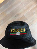 Zwarte Gucci Bucket Hat - Maat L, Ophalen of Verzenden, Zo goed als nieuw, Hoed