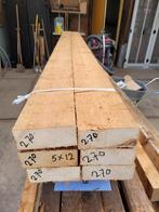 6 houten balken  5 x 12  lang 2.70, Ophalen, Gebruikt, 250 cm of meer, Balken