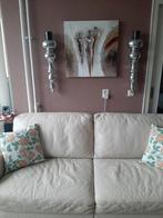 3 zits bank leer Italsofa, Ophalen, Gebruikt, Tweepersoons, 200 tot 250 cm