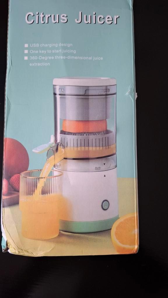 Draadloze citruspers. Nieuw, Huis en Inrichting, Woonaccessoires | Prullenbakken, Nieuw, Overige materialen, Minder dan 50 cm
