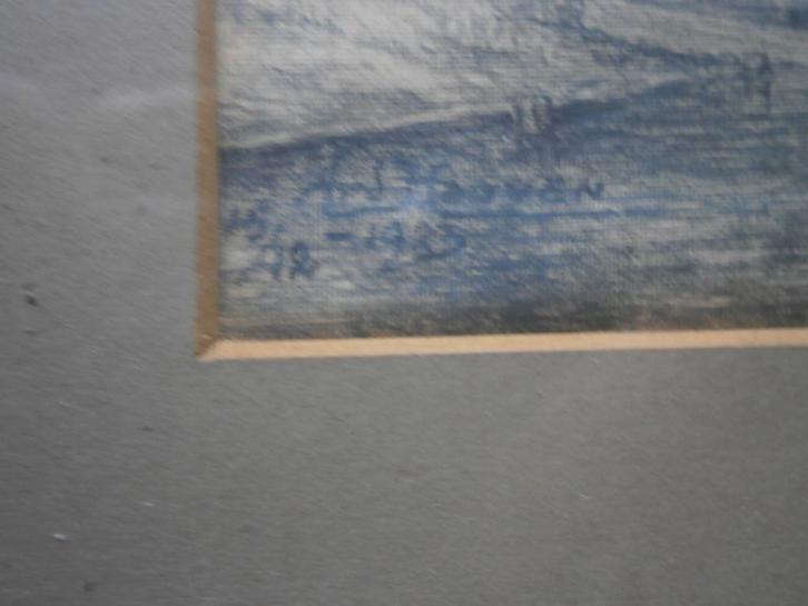 Echte oude tekening 1933?? Boer/kar, Paard en ophaalbrug, Antiek en Kunst, Kunst | Tekeningen en Foto's, Ophalen