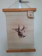 Canvas poster hert (40 x 57 cm), Rechthoekig Staand, Nieuw, Ophalen of Verzenden, Canvas of Doek