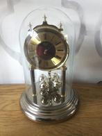 Jaarpendule met glazen stolp  hoogte 23 cm, Antiek en Kunst, Antiek | Klokken, Verzenden