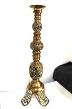 Kerk kandelaar brons 70 h antiek😍🙏✨💑🎁🤗👌, Antiek en Kunst, Ophalen of Verzenden, Koper of Brons