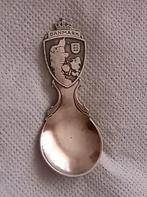 Verzilverde lepel , Denmark///Theebuslepel  Tea Caddy Spoon, Verzenden, Gebruikt, Zilver, Los bestek