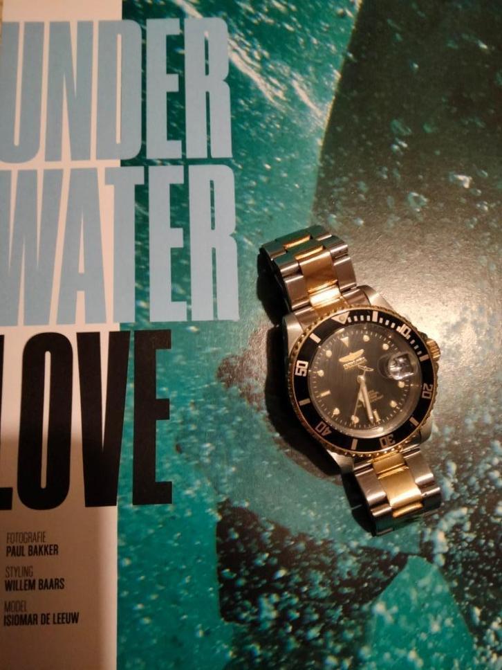 Invicta Pro Diver 8927OB automaat, Sieraden, Tassen en Uiterlijk, Armbanden, Zo goed als nieuw, Staal, Overige kleuren, Ophalen of Verzenden