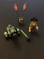 Playmobil piraten kapitein met groen kanon., Verzenden, Zo goed als nieuw