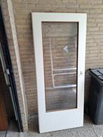 Binnendeur met glas, Gebruikt, 80 tot 100 cm, Binnendeur, Ophalen of Verzenden