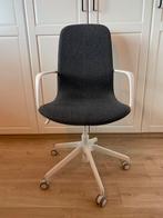 IKEA LÅNGFJÄLL bureaustoel (lange rug), Ophalen, Zo goed als nieuw, Grijs, Bureaustoel