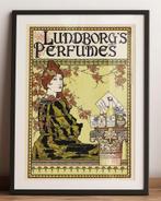 Lundborg's Parfum Grote Kunst Poster Art Nouveau affiche, Ophalen of Verzenden