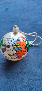 Vintage cartoon  figuurtjes kerstbal, Diversen, Kerst, Ophalen of Verzenden, Gebruikt