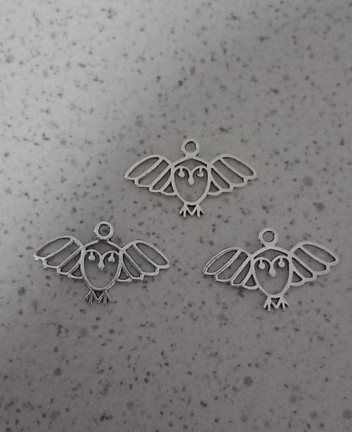 Metalen uil bedel "nieuw", Hobby en Vrije tijd, Kralen en Sieraden maken, Nieuw, Bedel, Ophalen of Verzenden