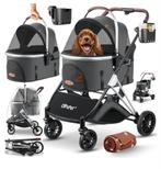 Honden buggy donkergrijs NIEUW, Dieren en Toebehoren, Ophalen of Verzenden, Nieuw