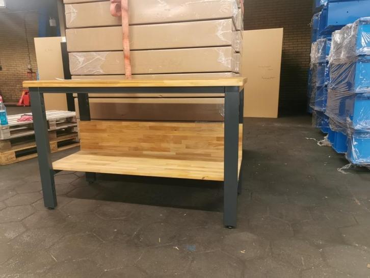Werkbank werktafel inpaktafel hobbytafel beuken blad, Doe-het-zelf en Verbouw, Werkbanken, Nieuw, Ophalen