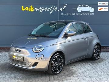 Fiat 500 e Icon 42 kWh *camera *panorama *carplay *navi *17" beschikbaar voor biedingen