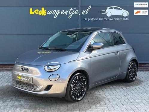 Fiat 500 e Icon 42 kWh *camera *panorama *carplay *navi *17", Auto's, Fiat, Bedrijf, Te koop, 500E, ABS, Achteruitrijcamera, Airbags