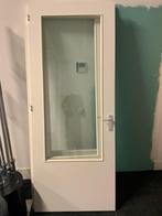 Binnendeuren 3x, met glas, linksdraaiend, 2315x930x40mm, Doe-het-zelf en Verbouw, Deuren en Horren, Gebruikt, 80 tot 100 cm, 215 cm of meer