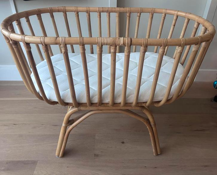 Wiegje Rotan - childhome, Kinderen en Baby's, Babywiegjes en Ledikanten, Zo goed als nieuw, Wieg, Ophalen