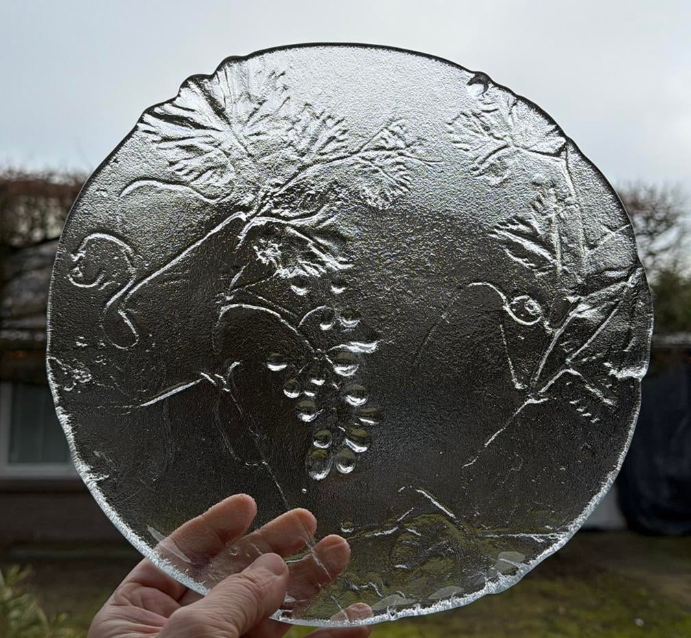 Sklo design glazen bord, Ophalen of Verzenden, Overige stijlen, Porselein, Schaal of Schalen