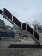 Stalen trap met tussenbordes gegalv. Hoog 3,5 mtr. Nob014, Ophalen, Zo goed als nieuw, 2 tot 4 meter