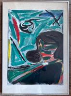 Zeefdruk gesigneerd met lijst genummerd Alphons Freijmuth, Antiek en Kunst, Kunst | Litho's en Zeefdrukken, Ophalen of Verzenden