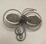 Antieke zilveren(merkloos) vlinder gaas broche, Ophalen of Verzenden, Zo goed als nieuw, Zilver