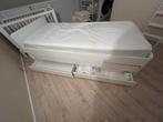 IKEA SLÄKT bed NIEUWSTAAT uitschuifbaar + lades + matras, 70 tot 85 cm, Ophalen of Verzenden, Zo goed als nieuw, Lattenbodem