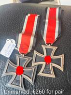 2 EK2 Ijzeren kruizen, Verzamelen, Ophalen of Verzenden, Duitsland, Embleem of Badge