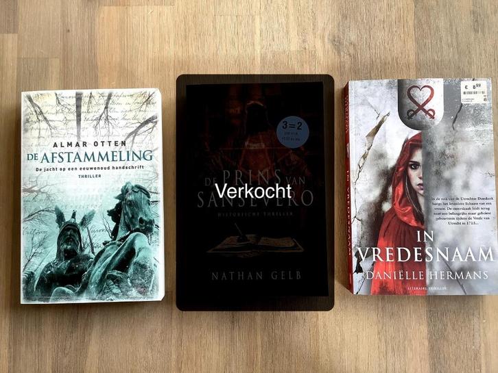 2 historische Nederlandse thrillers (samen voor €4), Boeken, Thrillers, Zo goed als nieuw, Nederland, Ophalen of Verzenden