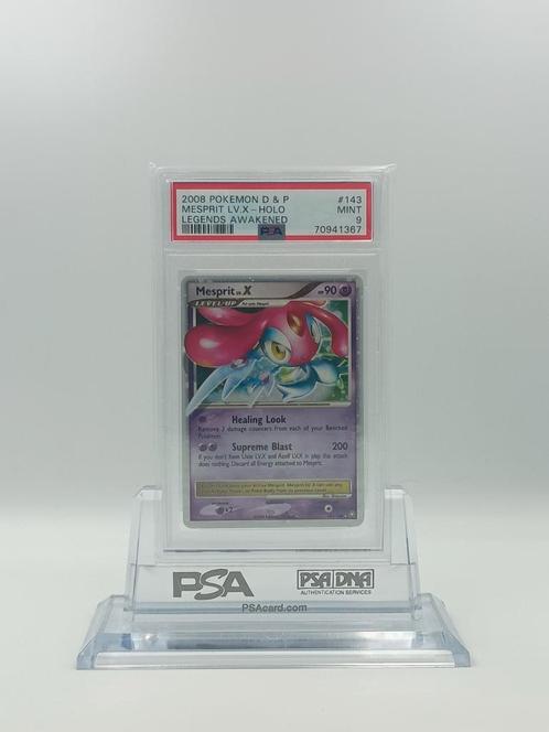 Mesprit LV. X Diamond & Pearl Legends Awakened PSA 9, Hobby en Vrije tijd, Verzamelkaartspellen | Pokémon, Nieuw, Losse kaart