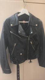 Zuiver leren jack als nieuw, Ophalen of Verzenden, Zo goed als nieuw, Maat 38/40 (M), Zwart