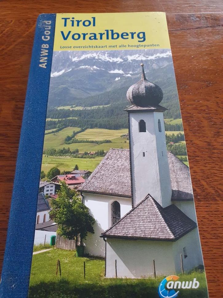 ANWB Goud  Tirol Vorarlberg Oostenrijk met Overzichtskaart, Boeken, Atlassen en Landkaarten, Zo goed als nieuw, Landkaart, Europa Overig